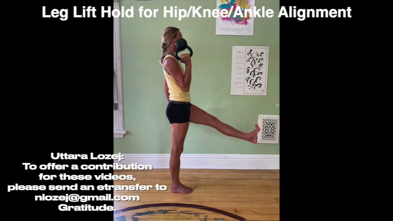 59 Leg Lift Hold for Hip/ Knee/ Ankle Alignment