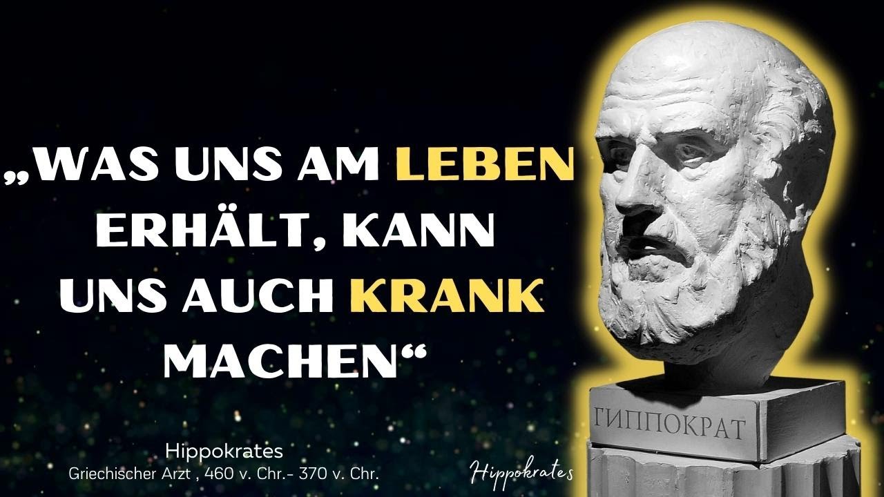 Hippokrates - Zitate und Lebensweisheiten vom griechischen Arzt der Antike | Weise Sprüche
