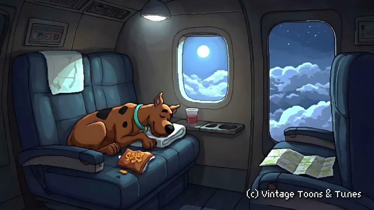 Scooby Doo on Airplane & Cabin, In-Flight Ambience &ndash; Relax/Sleep/Study to these Nostalgic Sounds