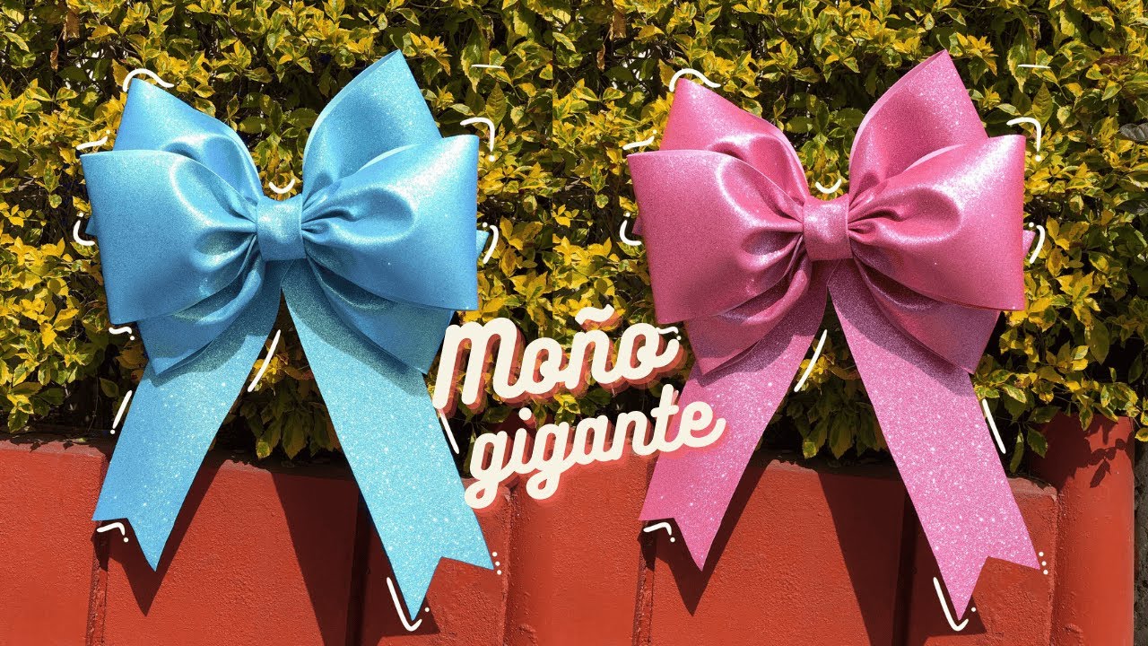 Moño gigante de fomi diamantado tutorial 🎀