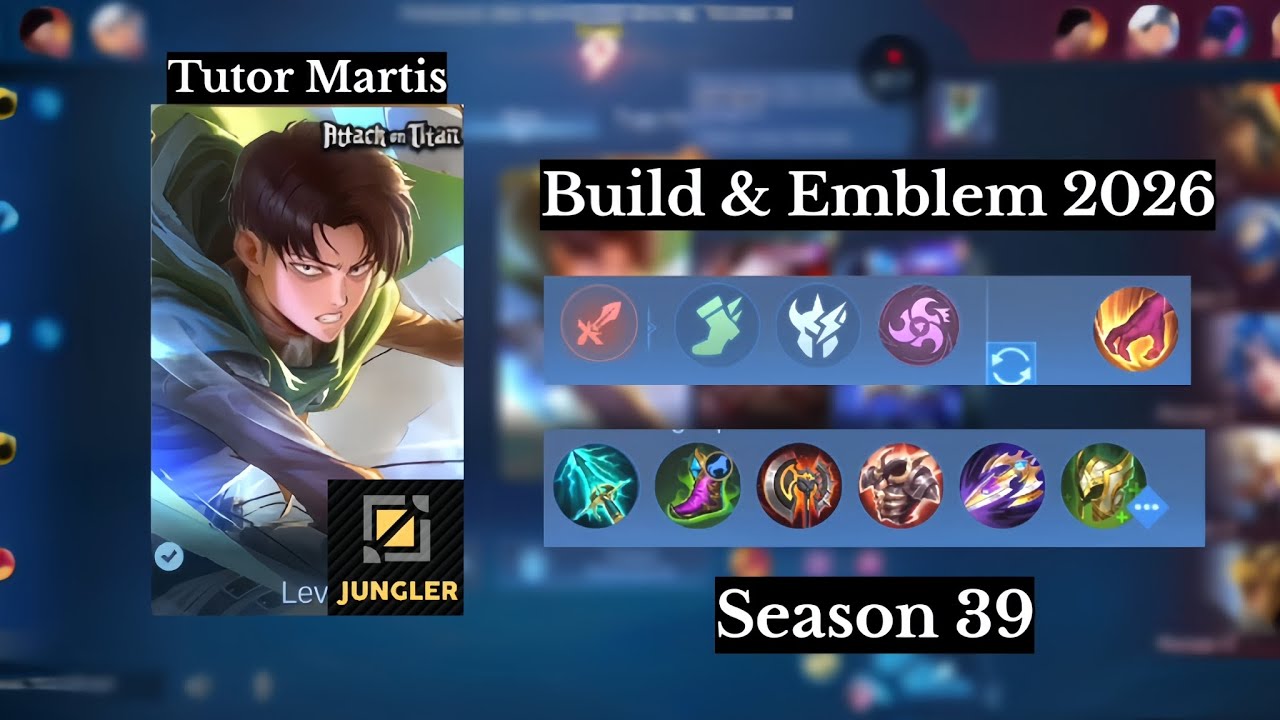 Tutorial Martis Jungler || Emblem & Build Martis 2026 || Season 39 