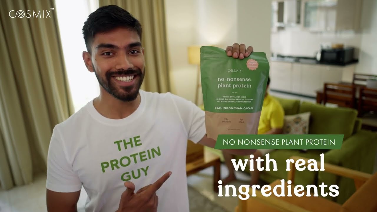 Cosmix No-Nonsense Plant Protein WITH REAL INGREDIENTS!
