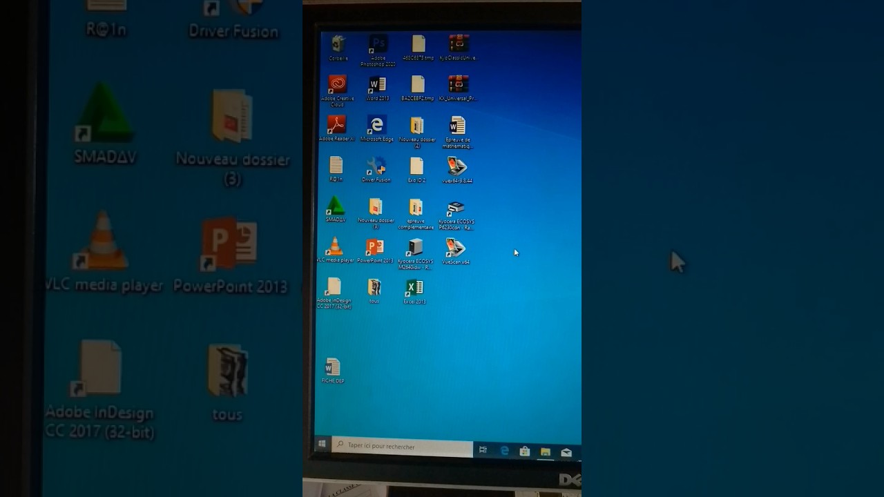 agrandir et r&eacute;duire les ic&ocirc;nes du bureau #windows
