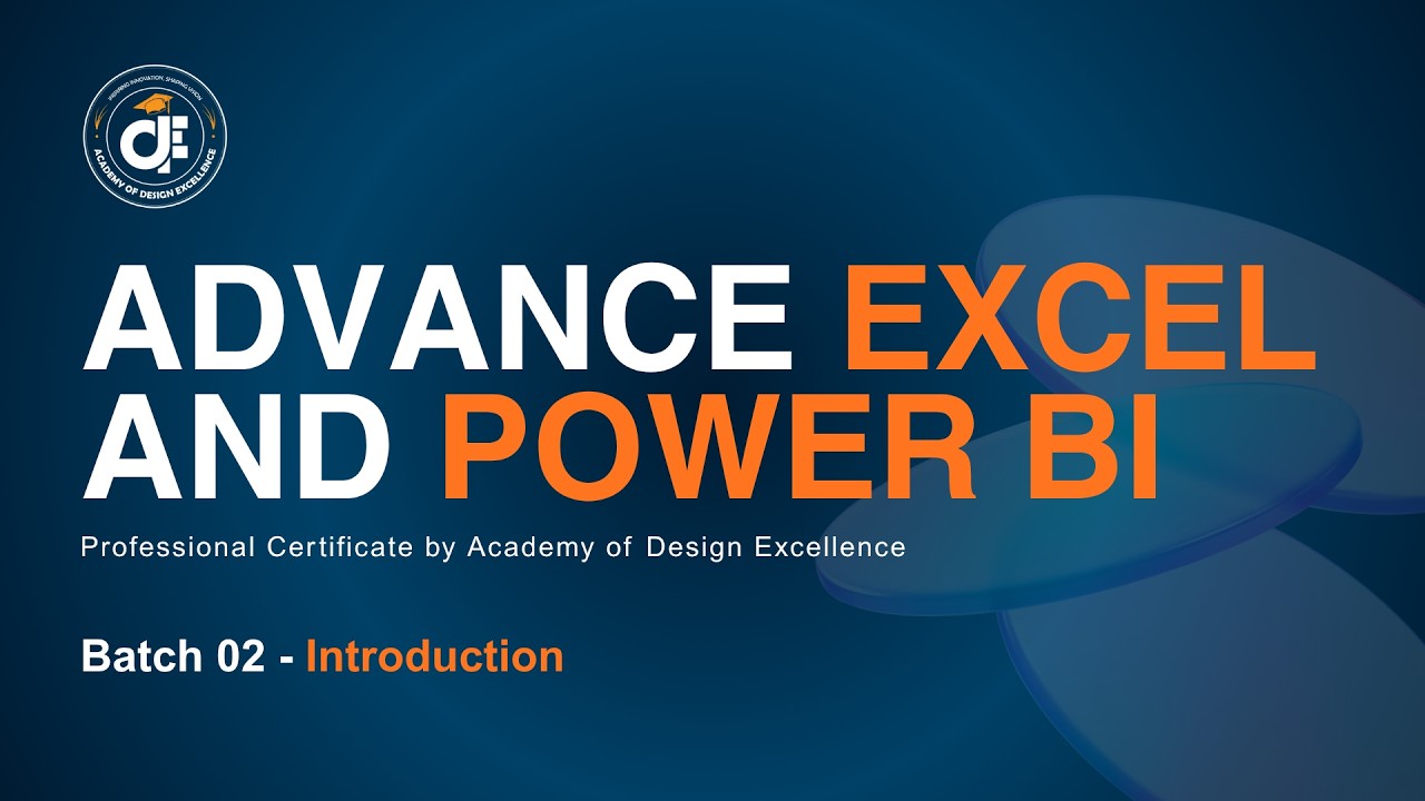 ADE Advanced Excel & Power BI Course in 2026 | Batch 02 | Free Introduction Session