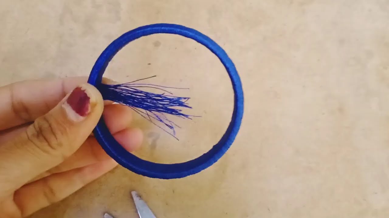 Silk ThreadBangles Making at Home | Materials + Steps | stone fixing technique #elegantjewelcreation