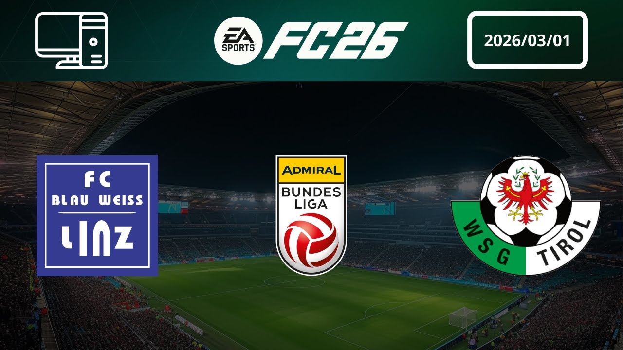 [4K] BW Linz vs WSG Tirol - Prediction - 2025-26 Admiral Bundesliga - EA FC 26