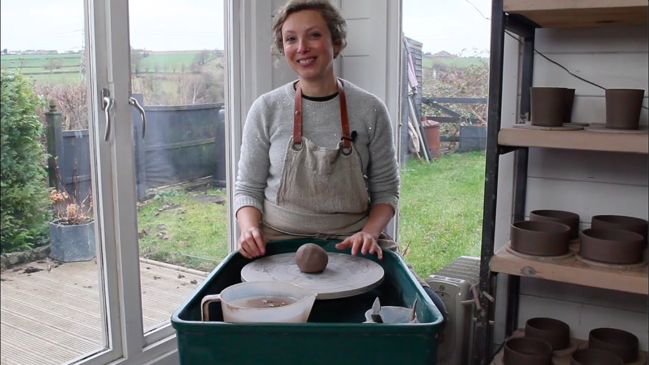 Pottery: Throwing on the Potter's Wheel The Basics - Centring - How to Centre On the Potter's Wheel