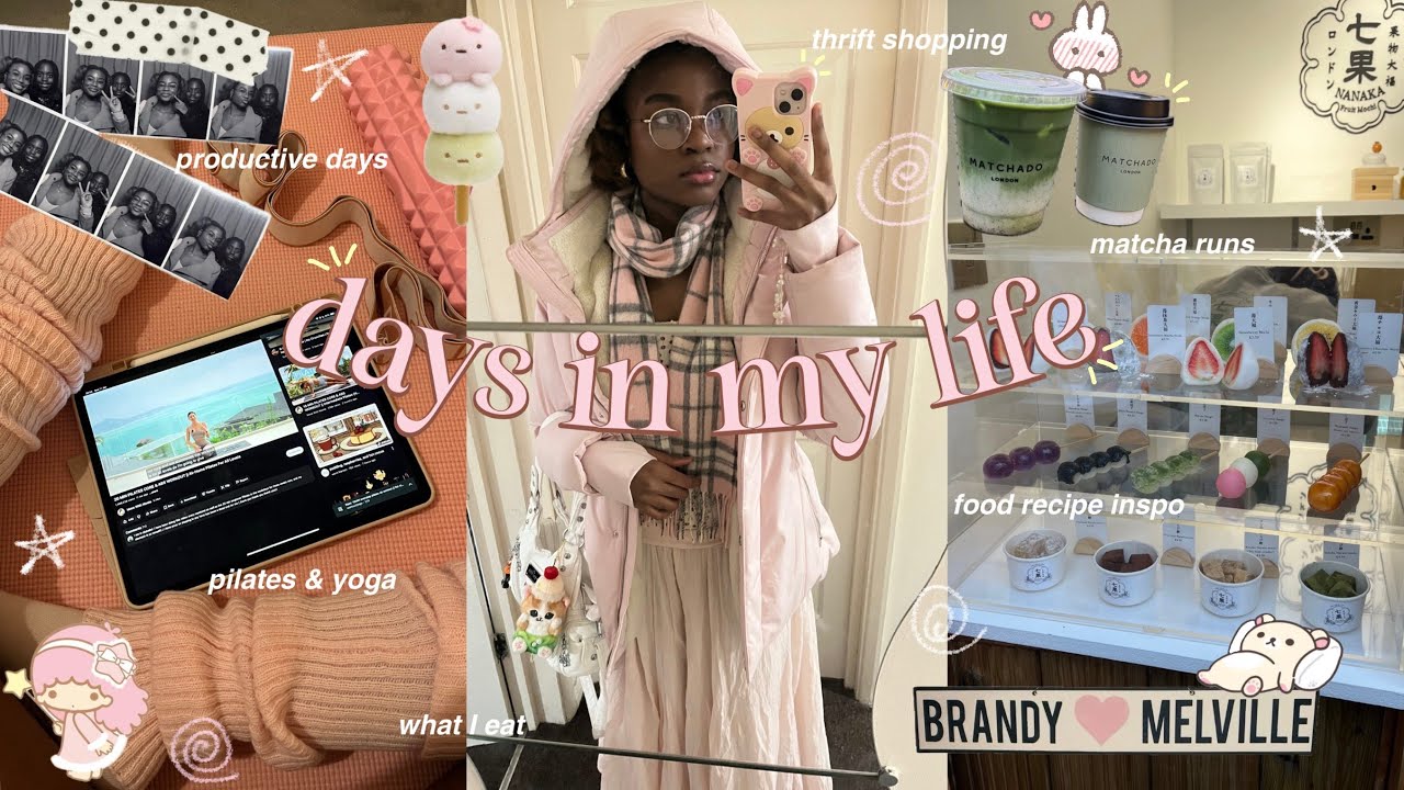 slice of life 🍵| matcha runs, what i eat, hanging out with friends, studying, vintage photobooth