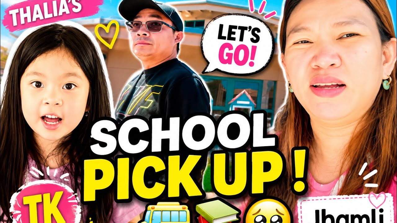 PICKING UP OUR 4 YEAR OLD  @ SCHOOL. TK, NOT A BABY anymore 😭/ 2ND WEEK📚🚌🥹 /CALIFORNIA JHAMLI RN