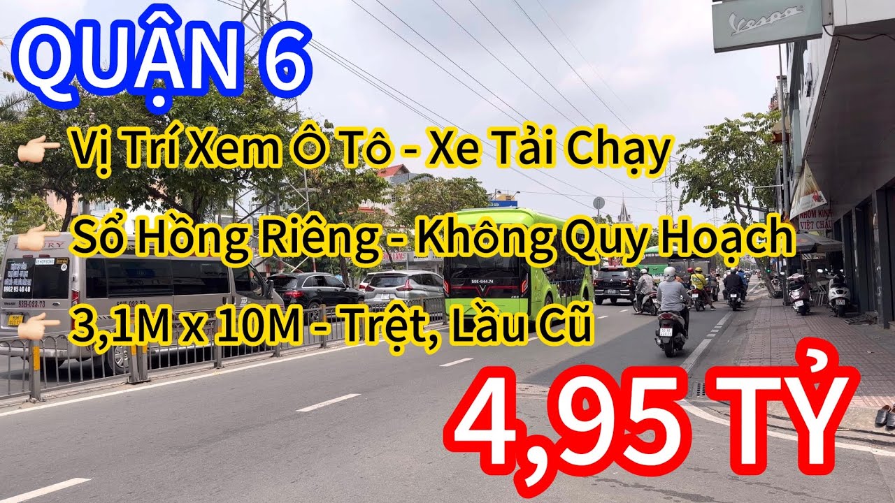 QUẬN 6 - VỊ TRÍ ĐƯỜNG NỘI BÔN NGAY KHU CƯ XÁ , NHÀ TRỆT LẦU CŨ #aunhapho #0374997997 