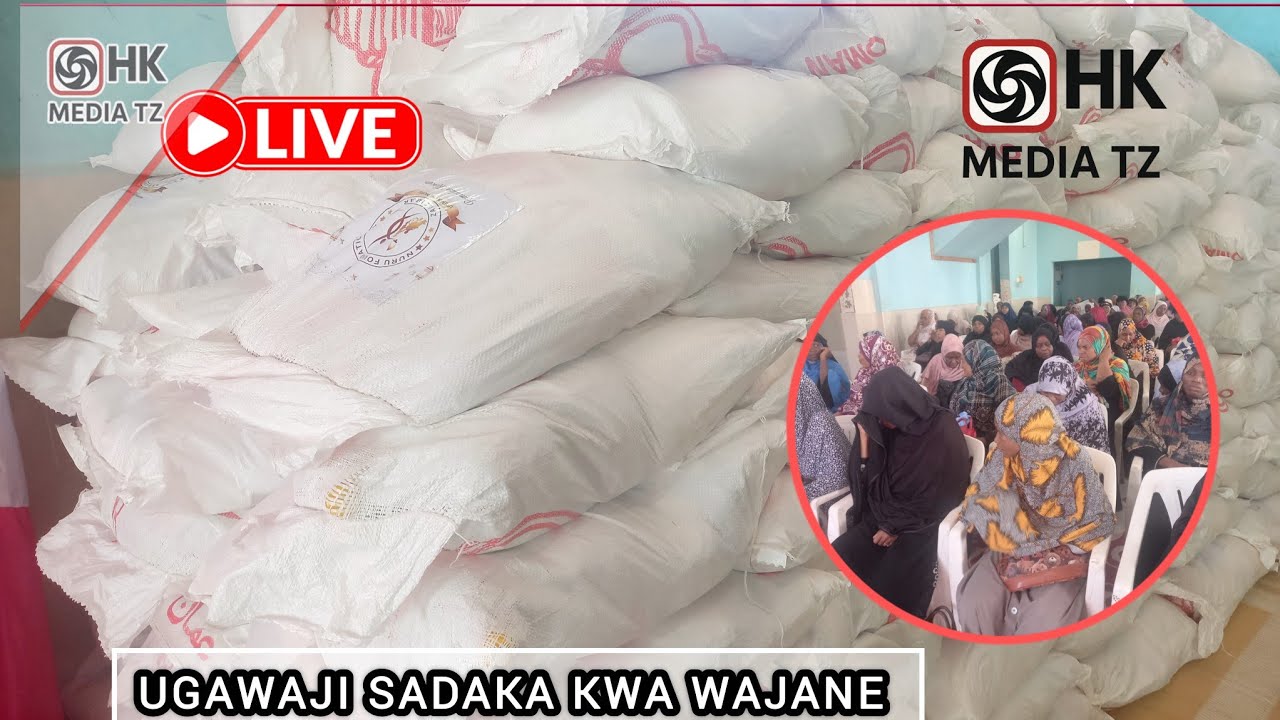 LIVE.TAASISI YA NURU FOUNDATION YA MAMA ZAYNAB YAGAWA WA SADAKA  KWA MAYATIMA NA WAJANE