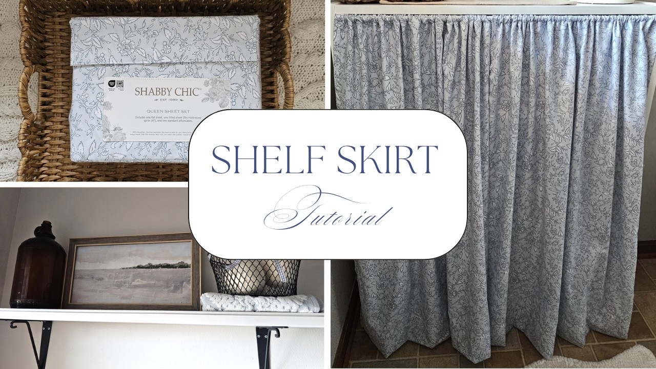 IKEA Hack No Sew Shelf Skirt Project for a Billy Bookcase | Heat Tape Comparison