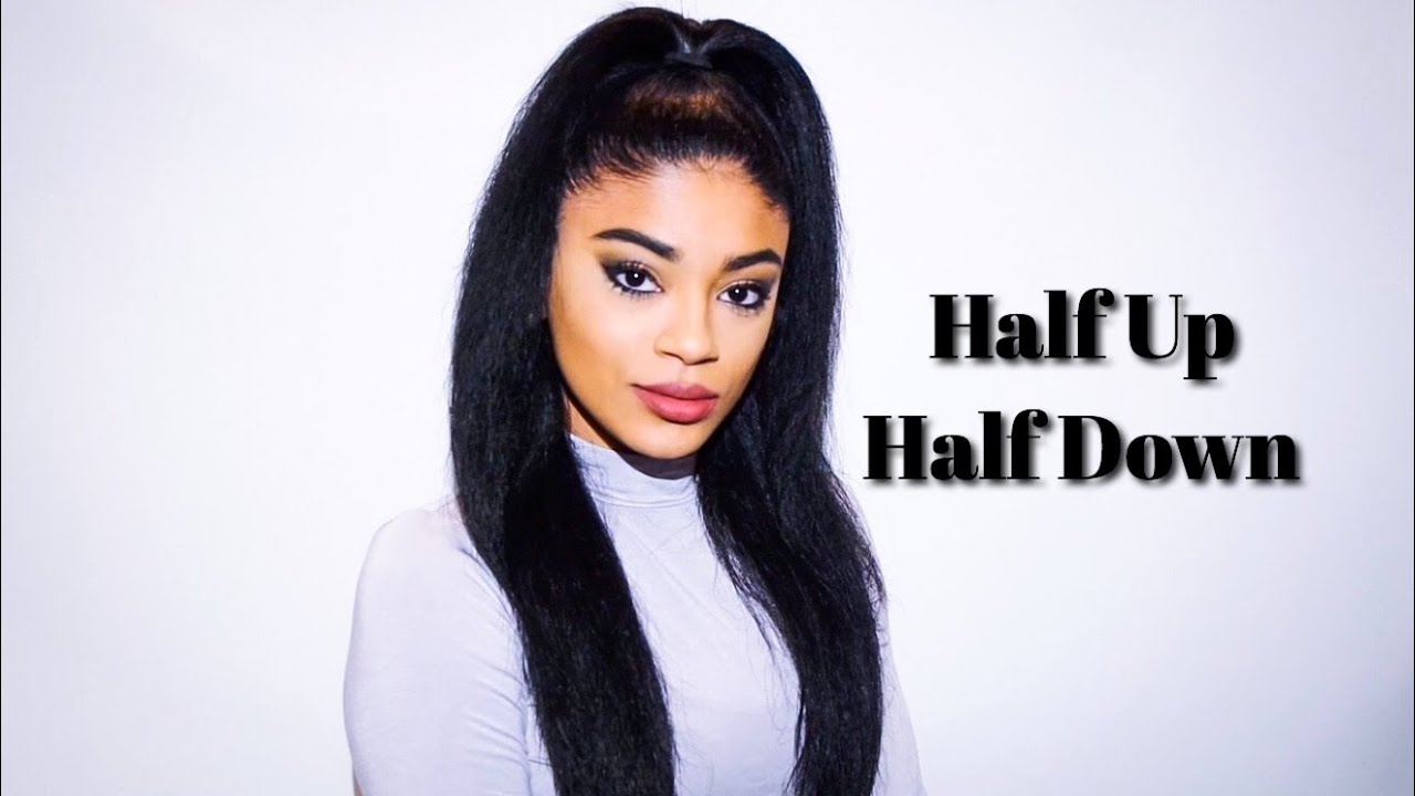 Quick Half Up Half Down on Straightened Hair | jasmeannnn
