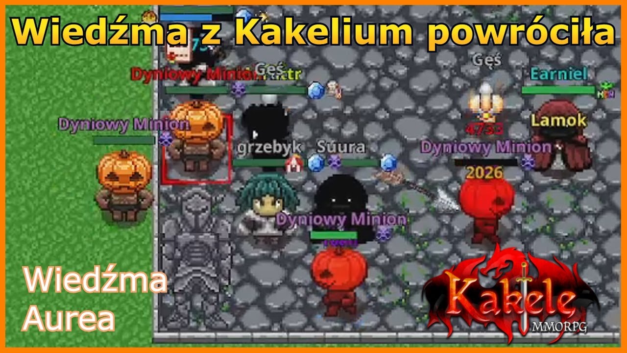 [FILM POKAZOWY] Event Wiedźma z Kakelium Powr&oacute;ciła - BOSS Aurea, Dynia i Dyniowy Minion - Kakele