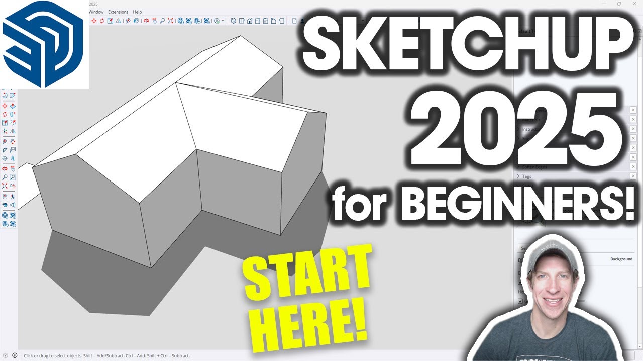 Начало работы с SketchUp Pro 2025! (НОВИЧКИ НАЧИНАЮТ ЗДЕСЬ!)