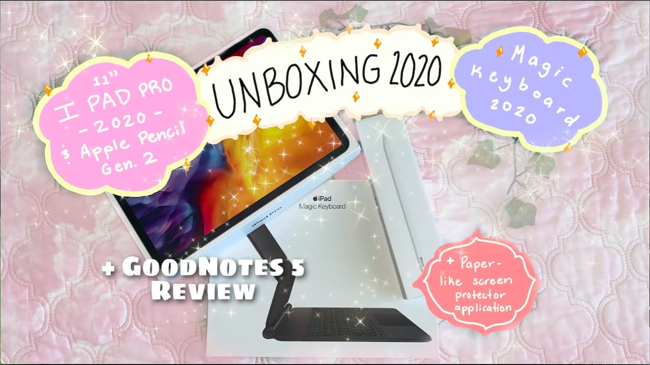 Unboxing Magic Keyboard & iPad Pro 2020  🍎 | + GoodNotes study with me