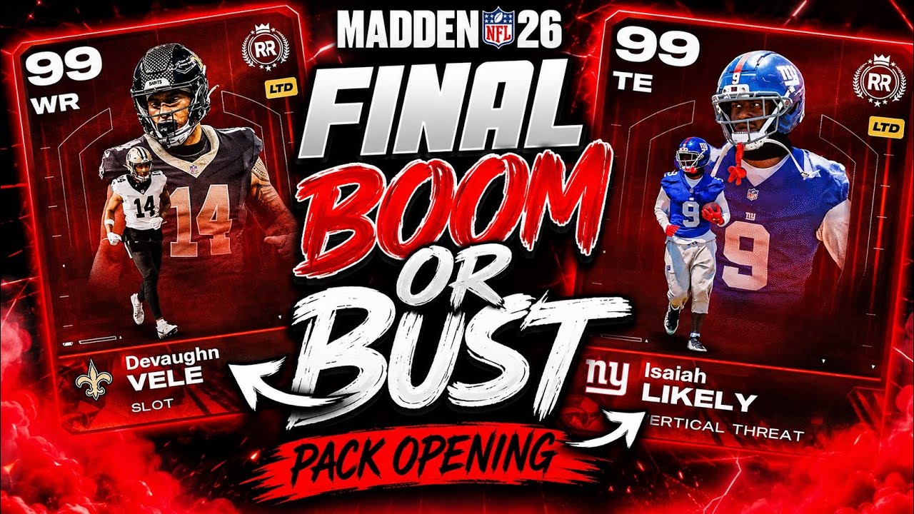 INSANE LUCK! MY BEST BOOM OR BUST PACK OPENING EVER IN MADDEN 26!