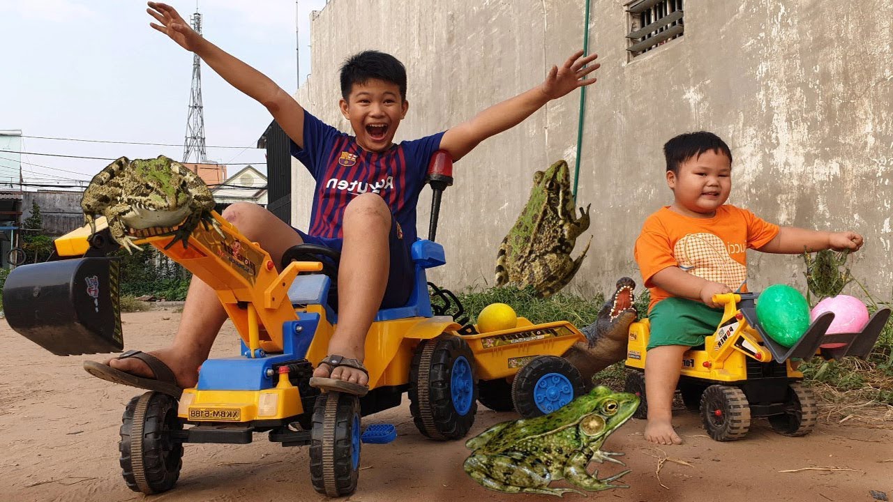 Thử làm nông dân lái xe ❤ ChiChi Family ❤ Đồ Chơi