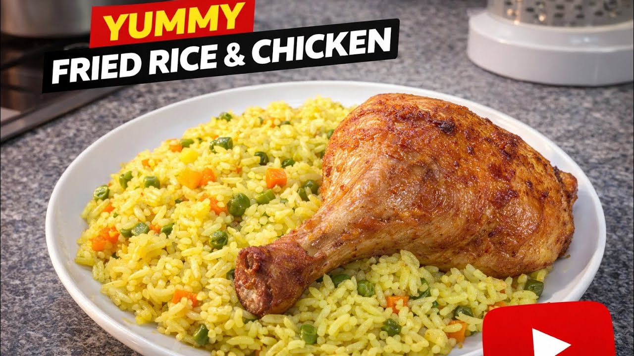Easy Nigerian Fried Rice & Chicken Recipe