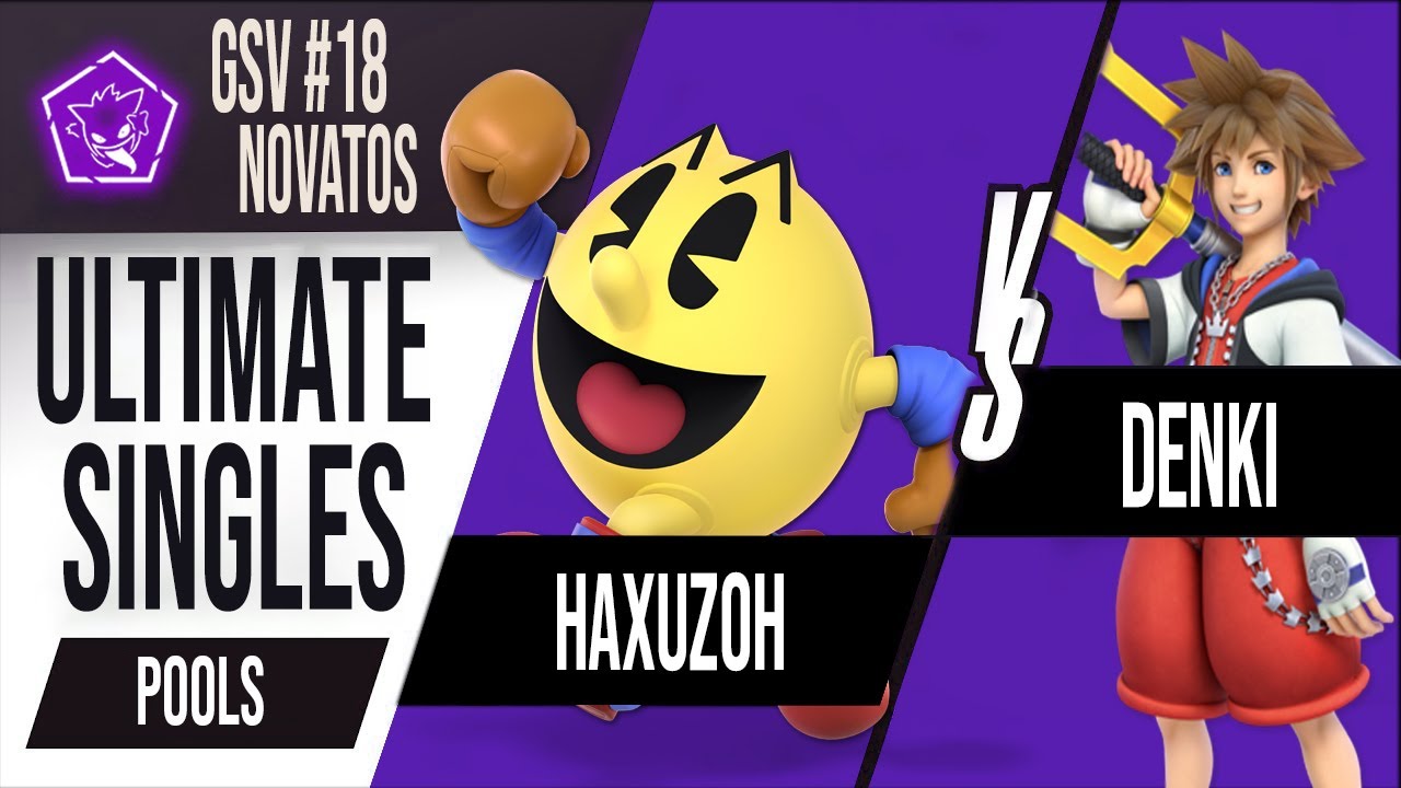 GSV #18 Novatos - Pools - Haxuzoh (Pac Man) Vs Denki (Sora) Smash Ultimate Lima Perú