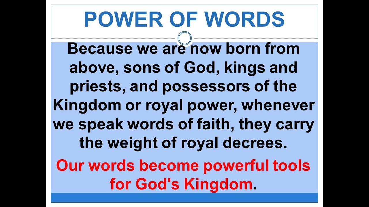 Saints of God, Activating Kingdom Function Through Faith-filled Words (Apr 2023)