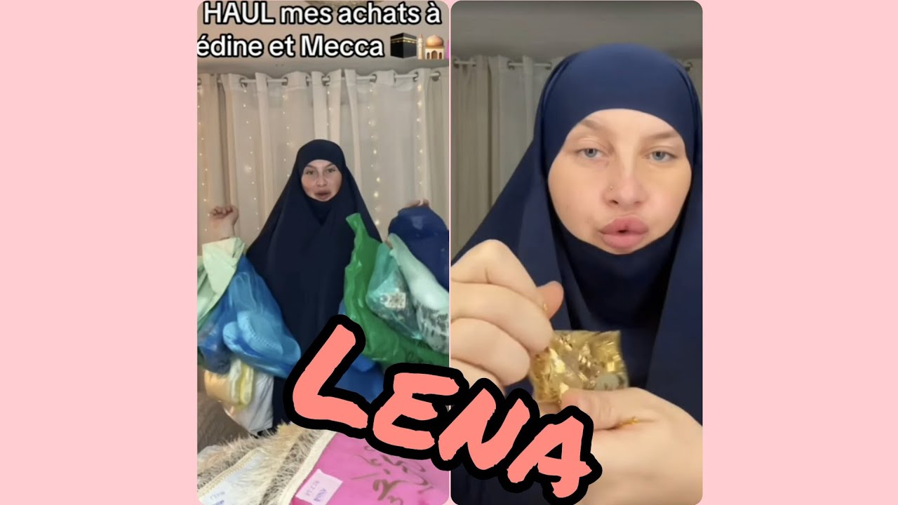 Lena Delporte....haut et achats cadeaux Medine et Mecca 🤲🥰🤲🥰