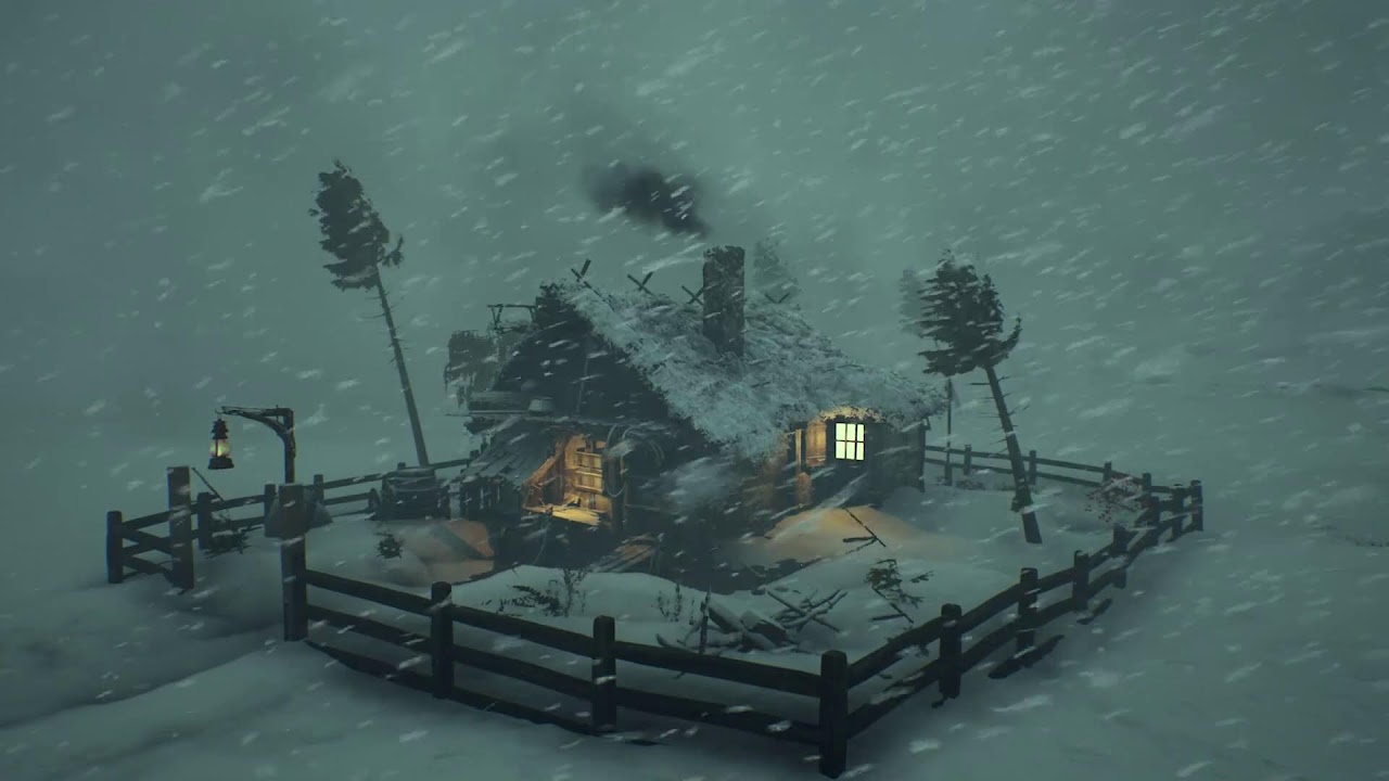 ❄️Snow Storm 24/7 | ☃️Cabin In The Blizzard | Winter Hearth & Snowfall Escape