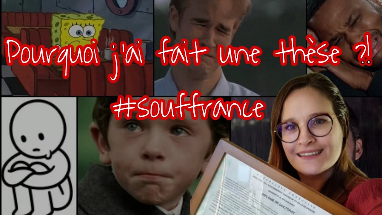 Pourquoi j'ai fait une thèse ?! #souffrance