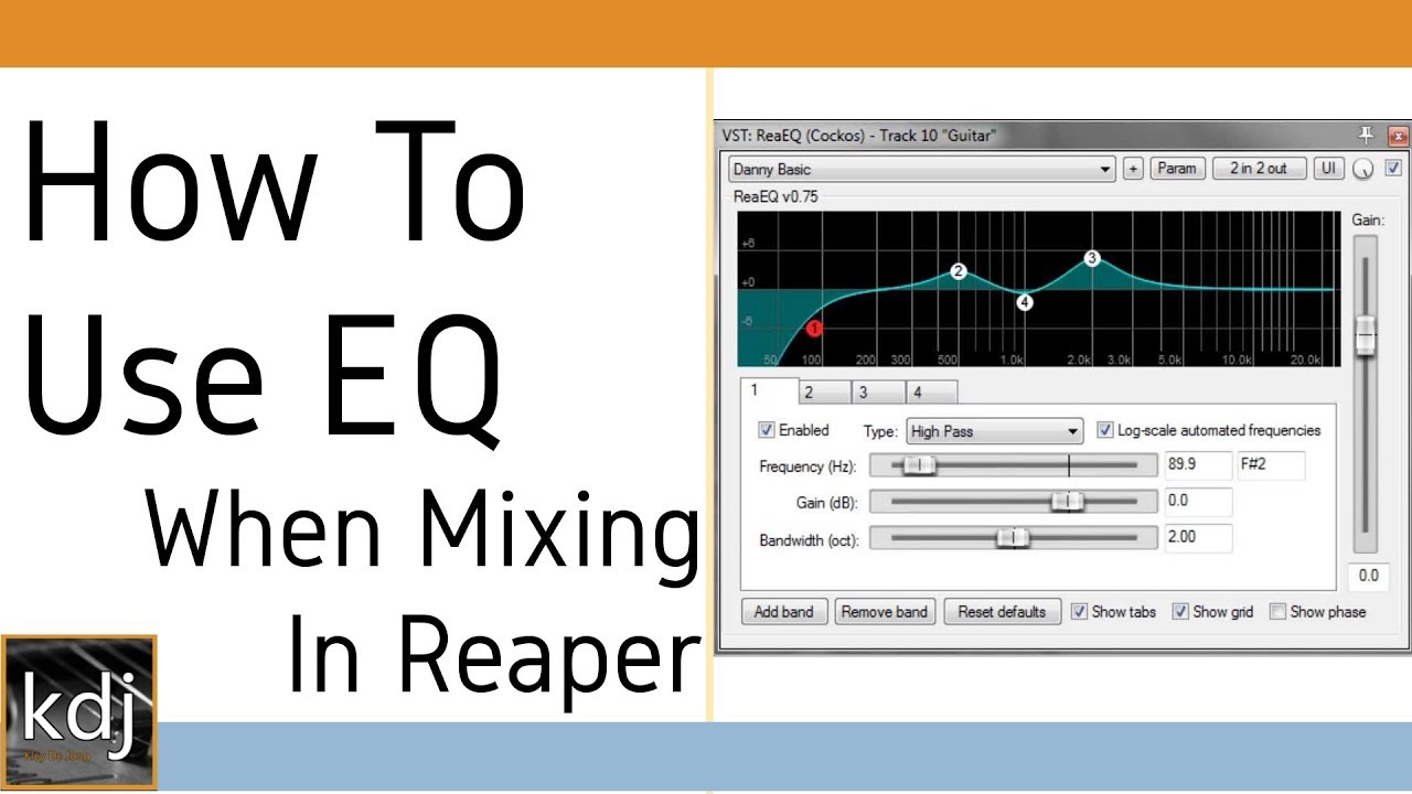 How To Use EQ - When Mixing in Reaper