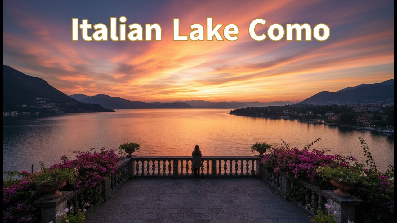 🌊 Lake Como Paradise 🌊 | 1 Hour Relaxing Italian Instrumental & Mediterranean Ambience