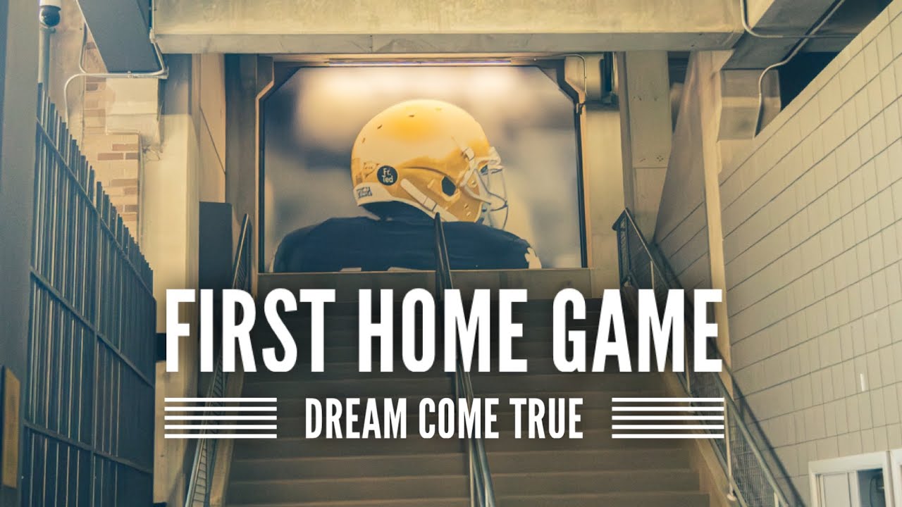 FIRST TRIP TO A NOTRE DAME HOME GAME