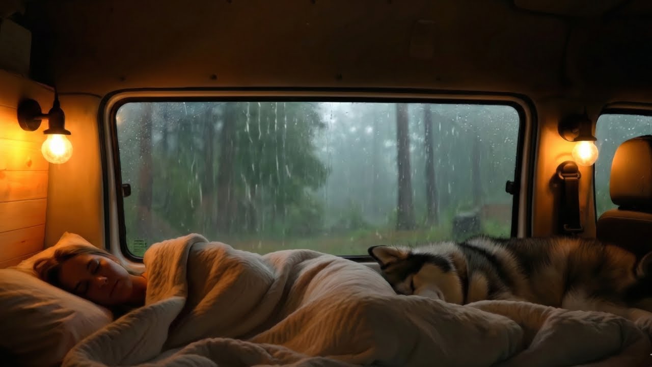 Sleeping Through a Wild Forest Storm — Ultimate Comfort Ambience