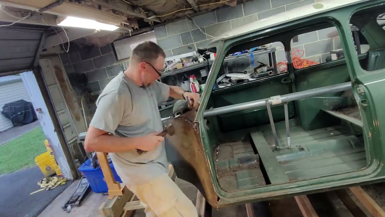 Project Simon: Scuttle panel Section Removal, 1968 Classic Mini MKII