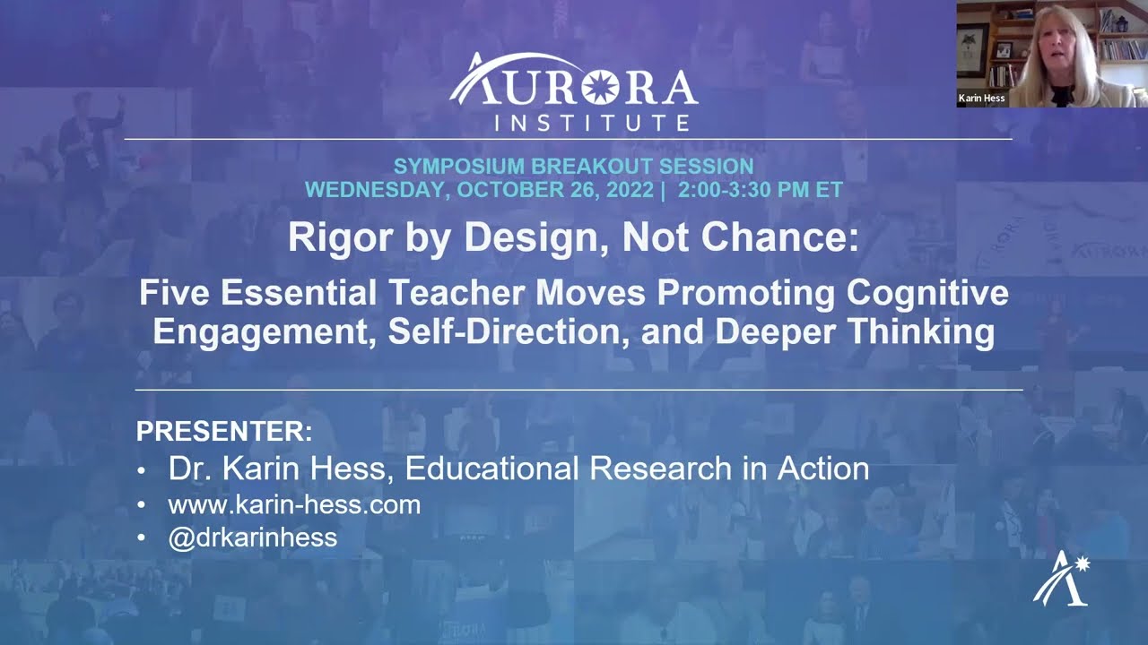 Rigor by Design, Not Chance: Five Essential Teacher Moves