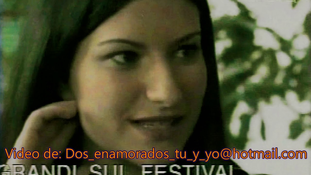 Laura Pausini entrevista despues del Festival de San Remo