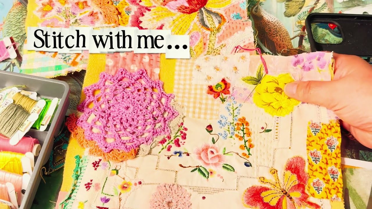 Stitch with me (a little chaos at home too)