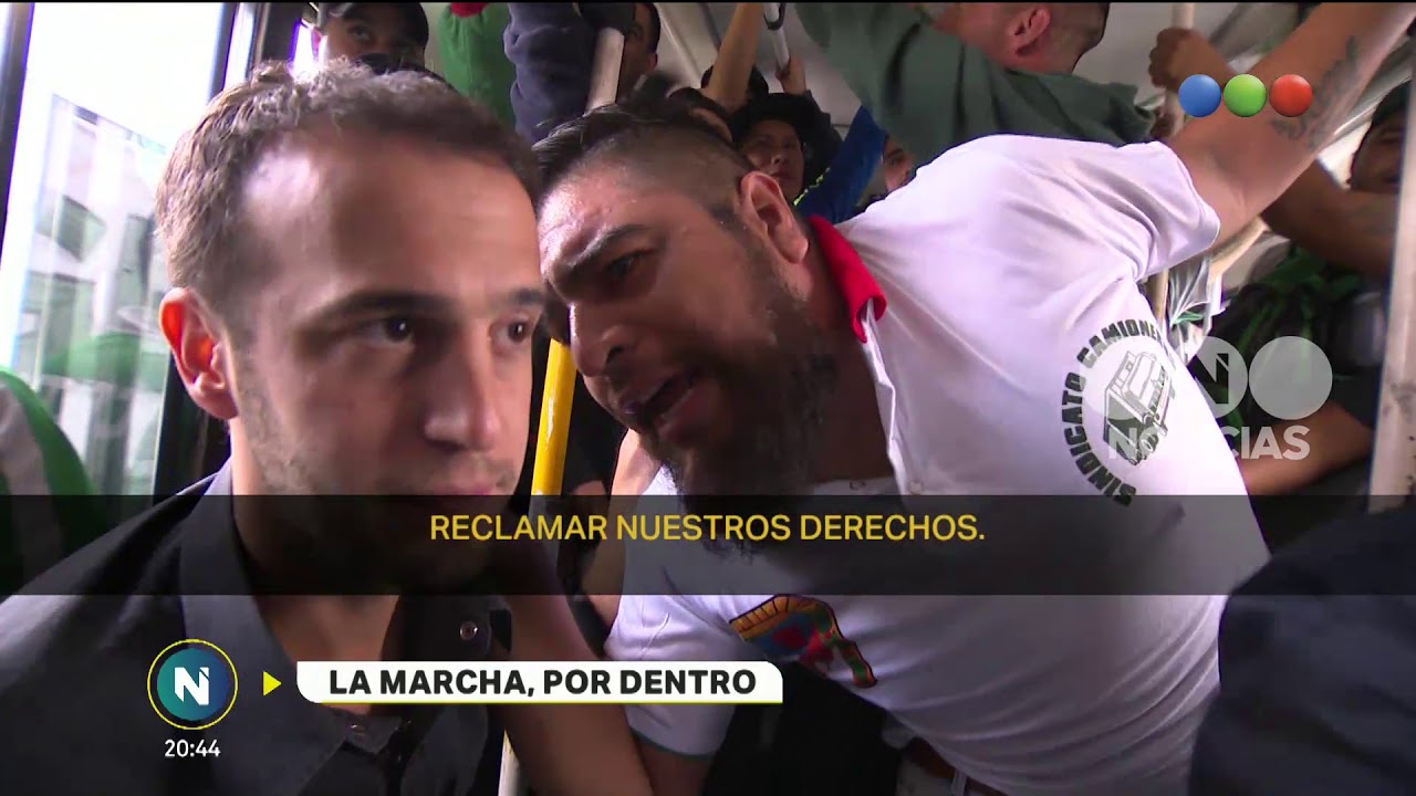 La marcha de los camioneros, por dentro - Telefe Noticias