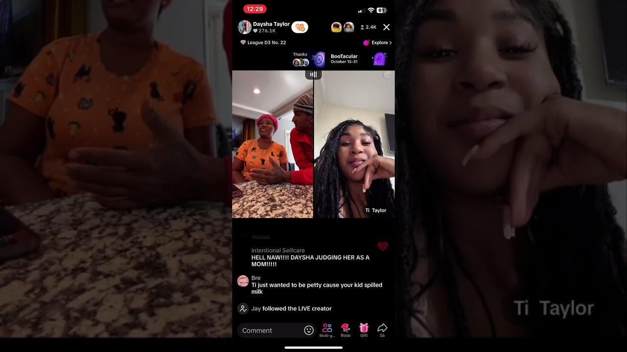 Ti & Daysha Argue on live about Breast Milk