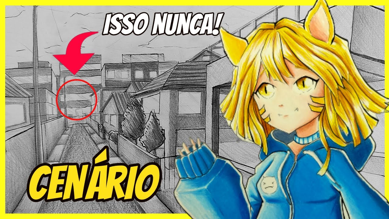 Por isso VOCÊ NÃO CONSEGUE desenhar CENÁRIO DE ANIME( perspectiva!)