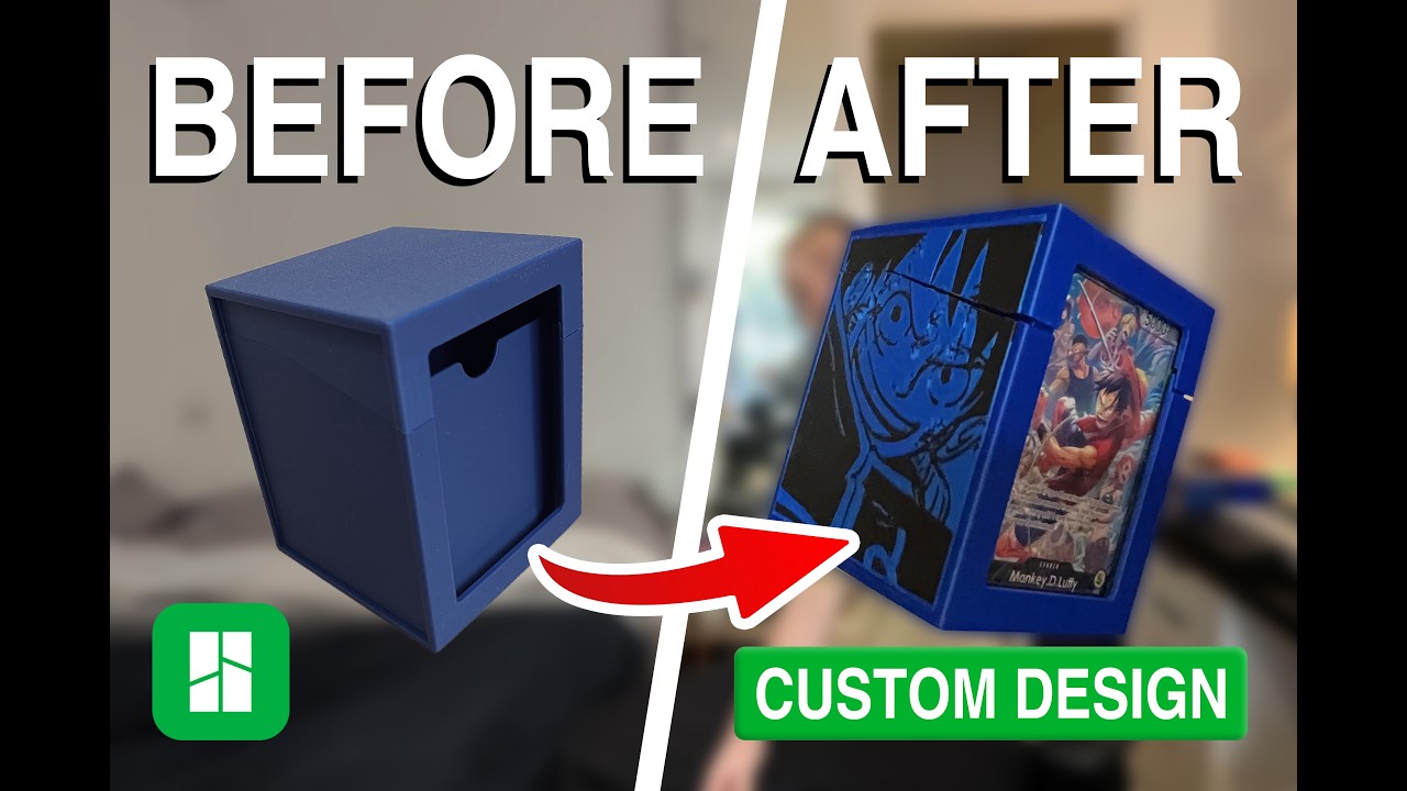 Customize a TCG Deck Box in 3D (Bambu Studio + SVG, No Modeling Needed)