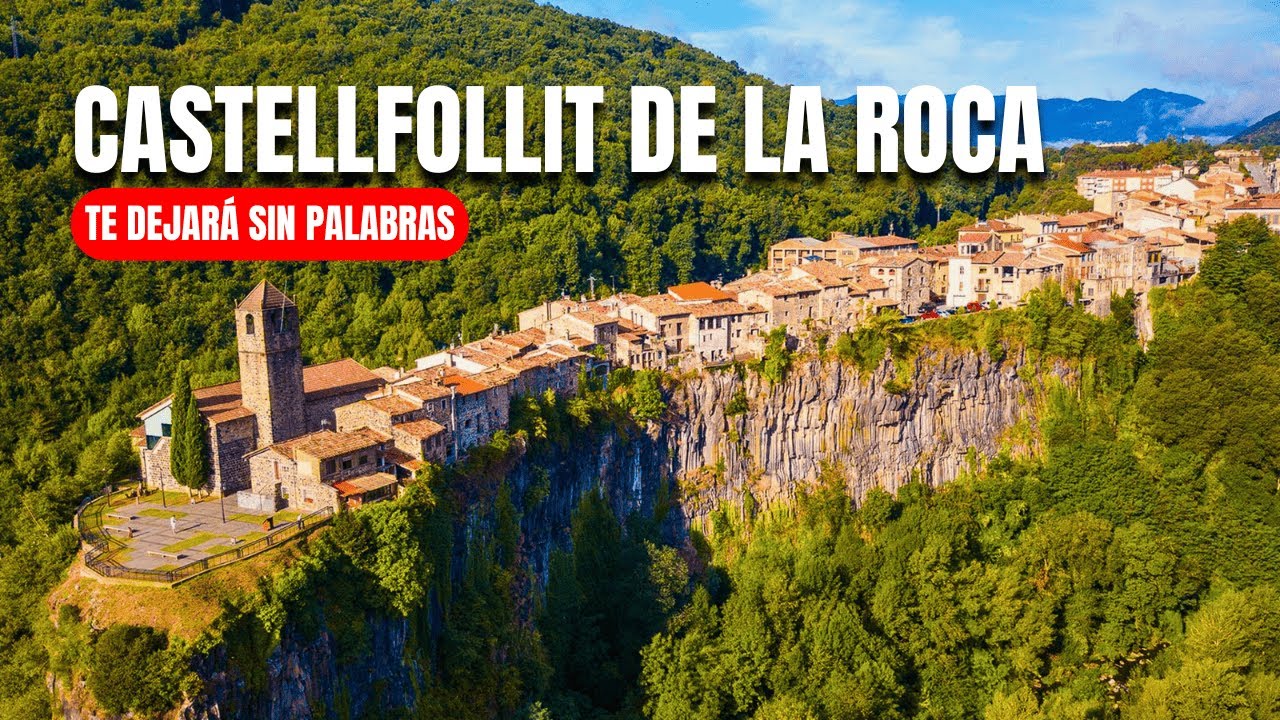 CASTELLFOLLIT DE LA ROCA 4K | El pueblo m&aacute;s IMPRESIONANTE de GIRONA