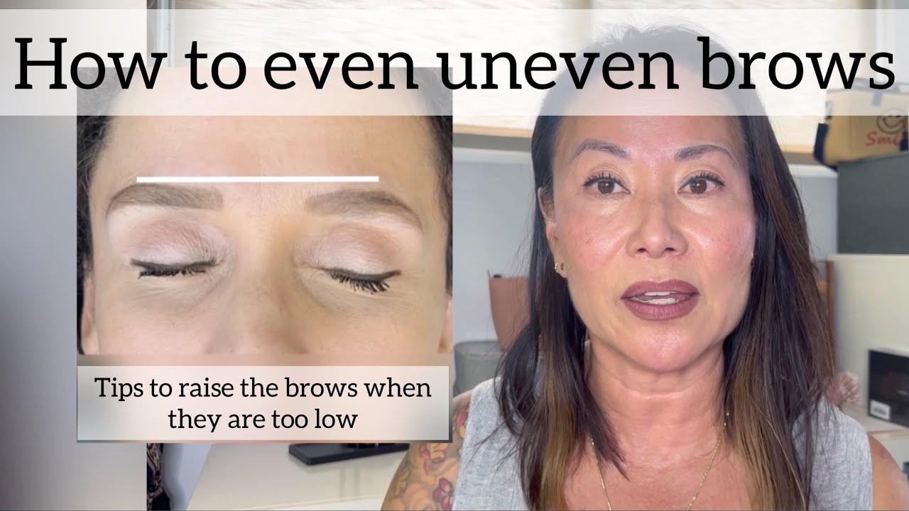 How to even uneven brows