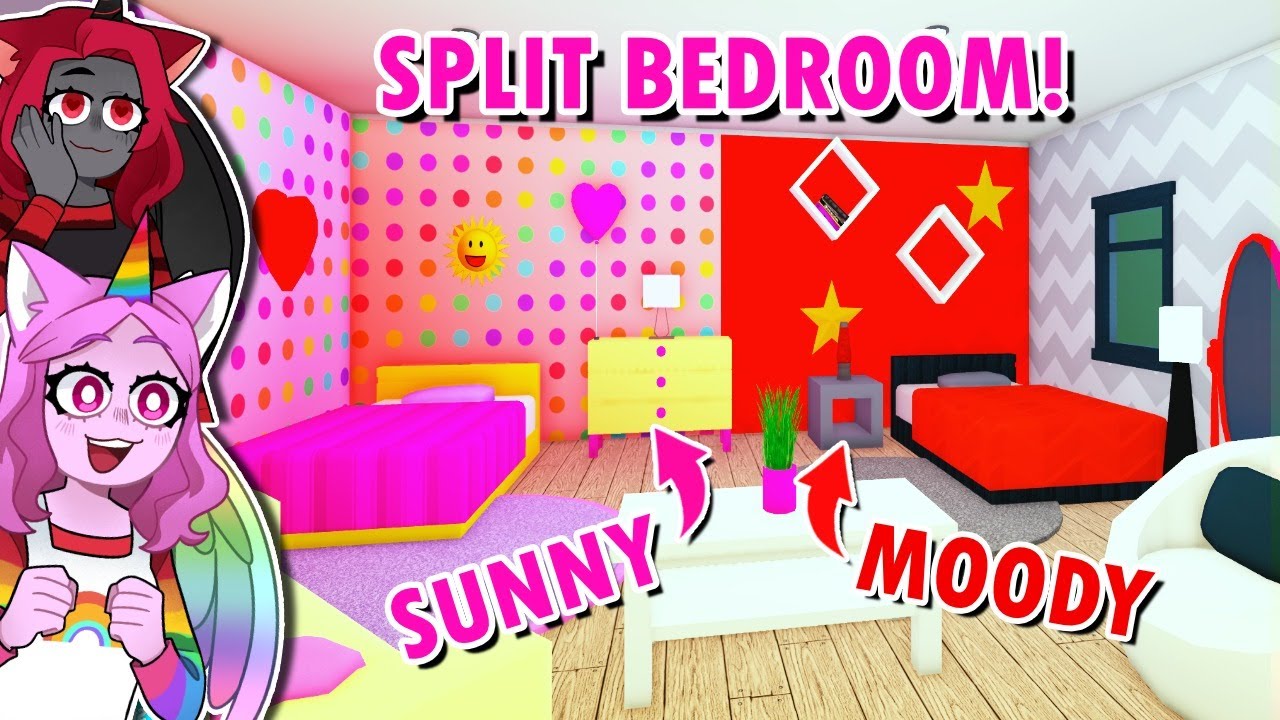 I Made A SPLIT BEDROOM For Me And Moody!! (Roblox)