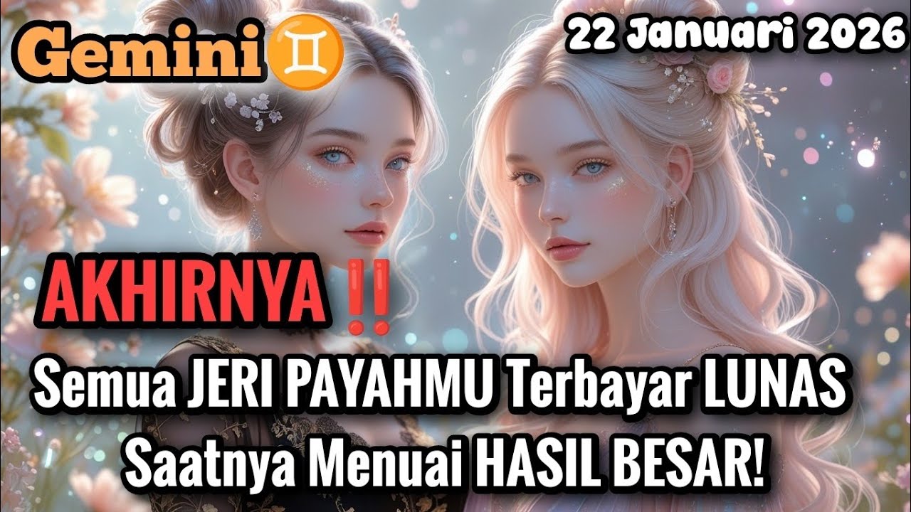 Gemini♊AKHIRNYA‼️Semua JERI PAYAHMU Terbayar LUNAS, Saatnya Menuai HASIL BESAR! Jan 2026 