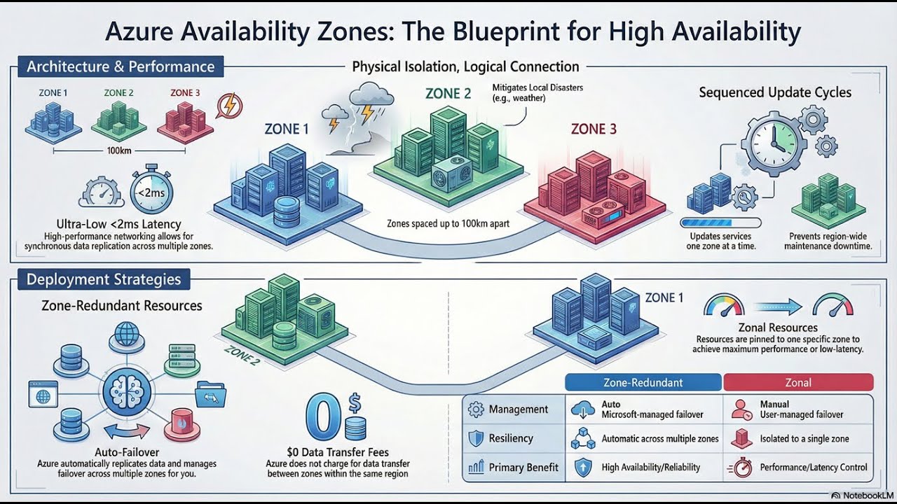 Basic Azure Cloud Concepts - Azure Availability Zones