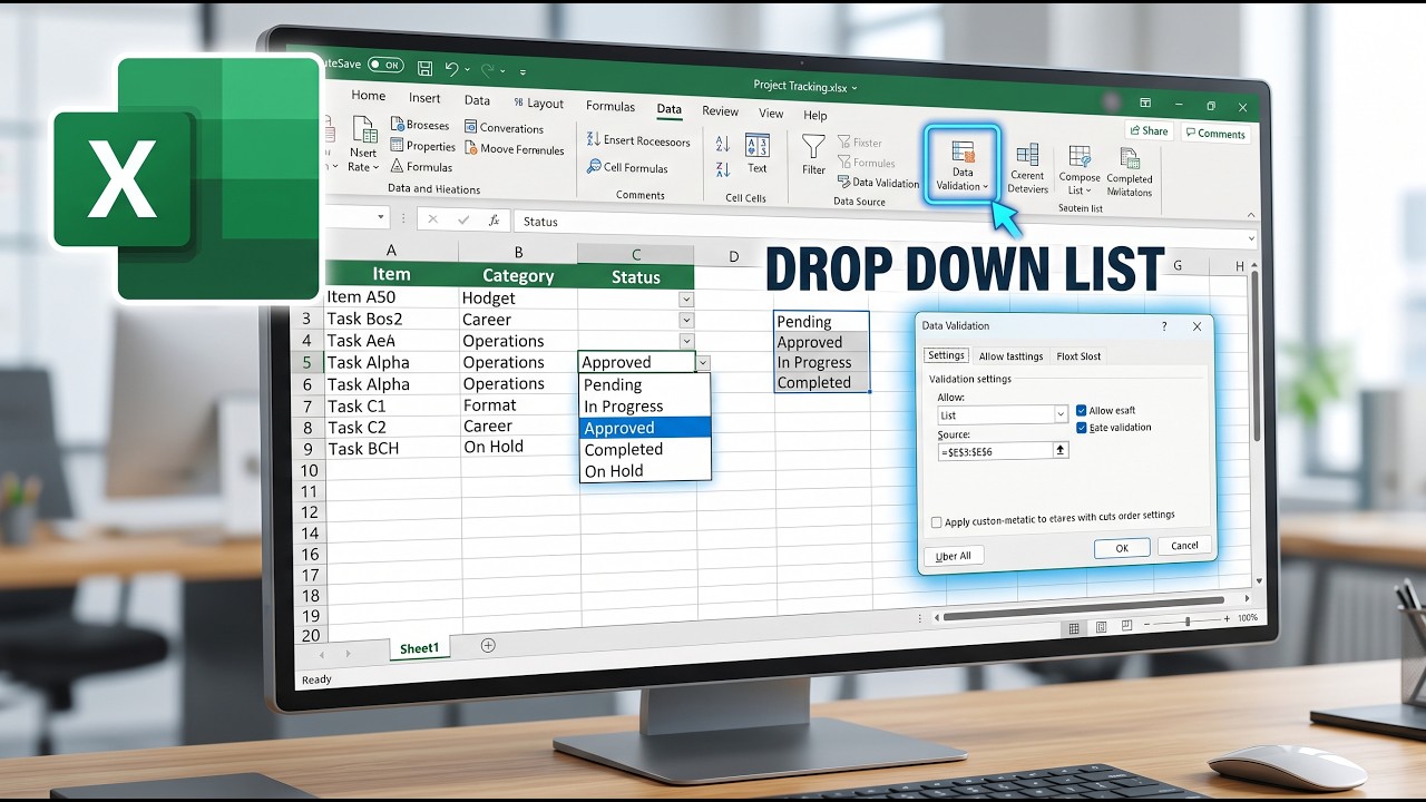 How to Create Data Validation Drop Down List in Excel (2026 Explained)