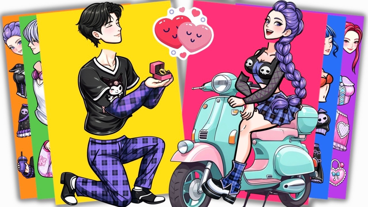 KPOP DEMON HUNTERS - JINU SAJA BOYS Propose RUMI HUNTRIX | Sticker Book DIY