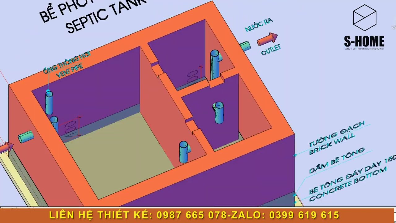 Септик с техническими характеристиками - Septic Tank P1