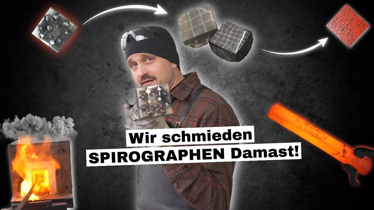 Wir schmieden SPIROGRAPHEN Damast!