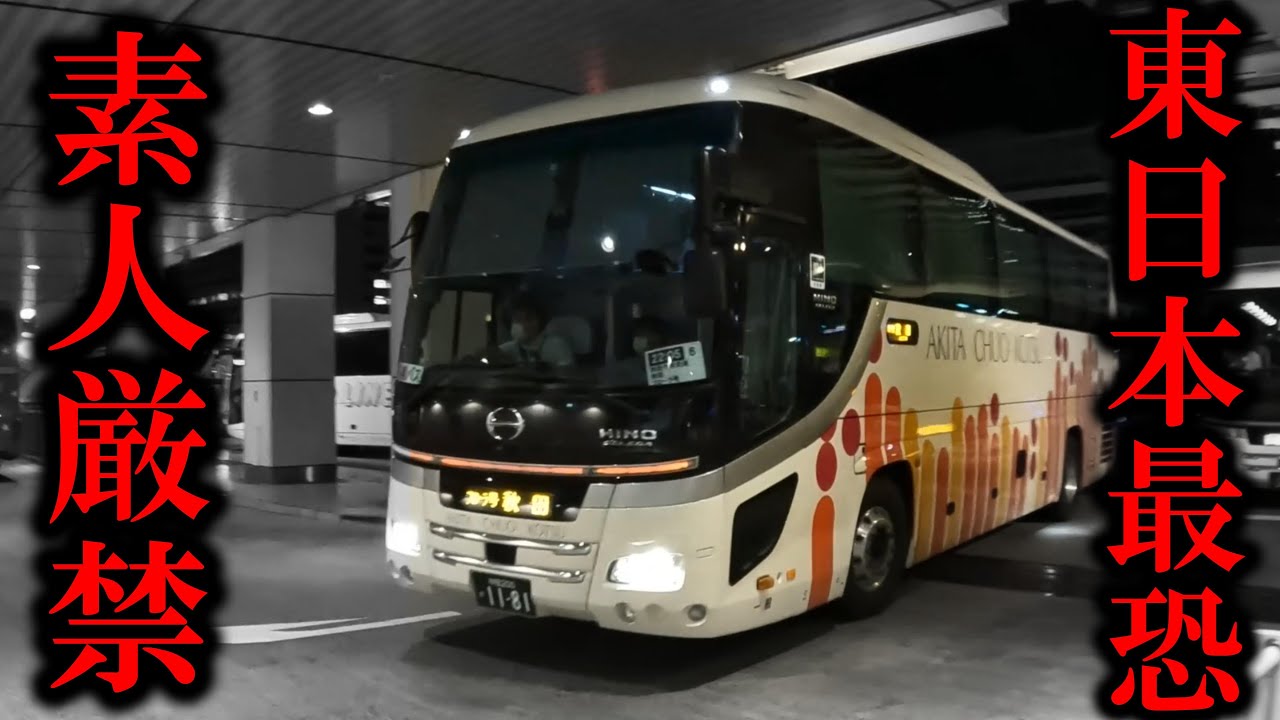 東日本地区の裏番長！初心者にはおススメしない！知らずに乗ると痛い目にあう、怒涛の８時間３０分！夜行バス【#37 】